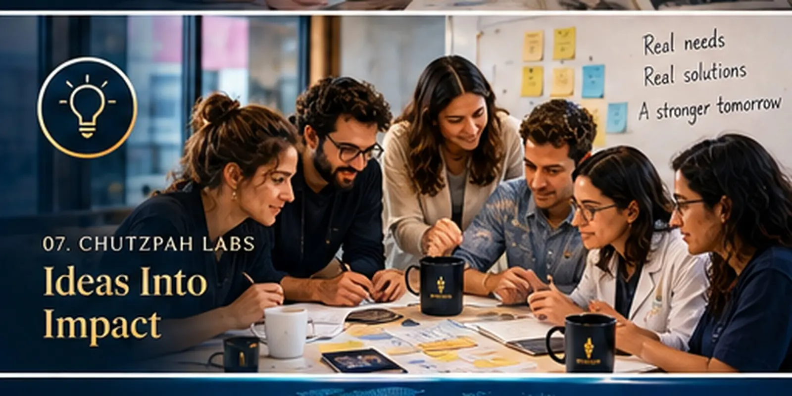 A multidisciplinary team developing ideas together